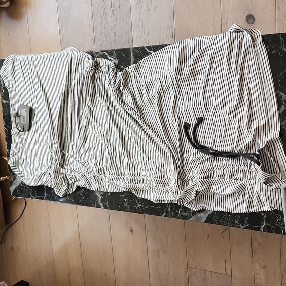 Allsaints Belted Stripes Tee Shirt Dress - Picture 4 of 7